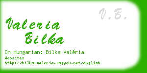 valeria bilka business card